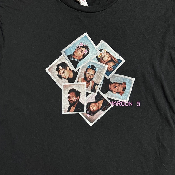 Maroon 5 • Red Pill Blues Tour • 2 X-Large • Black • Double Sided Concert Shirt - Picture 3 of 8